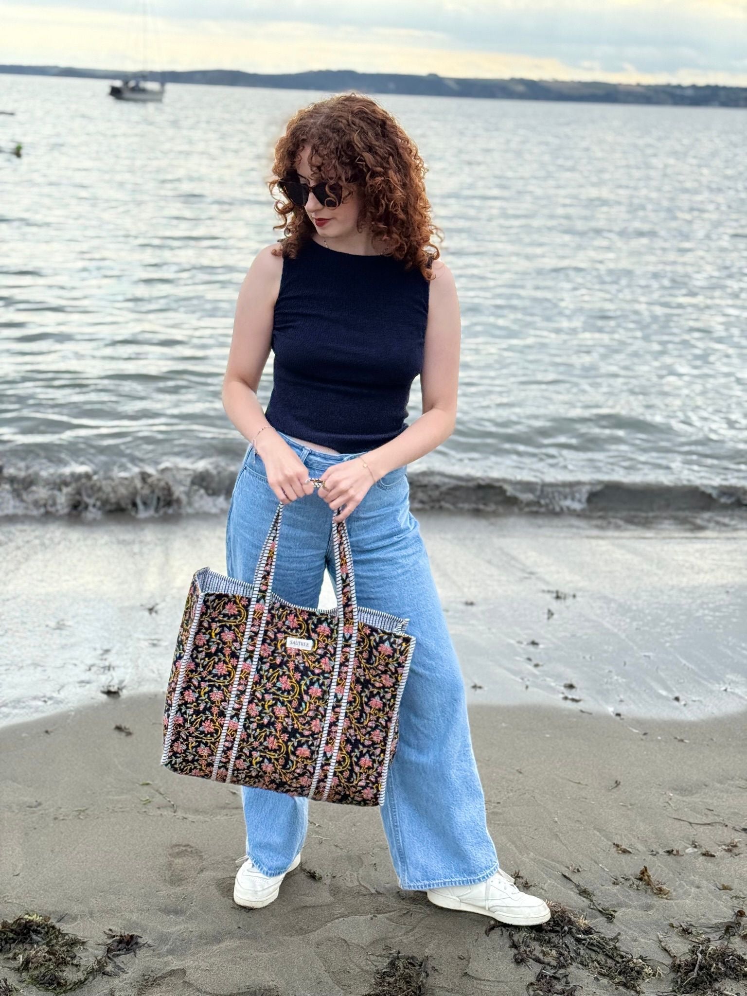 Amber Quilted Tote Bag