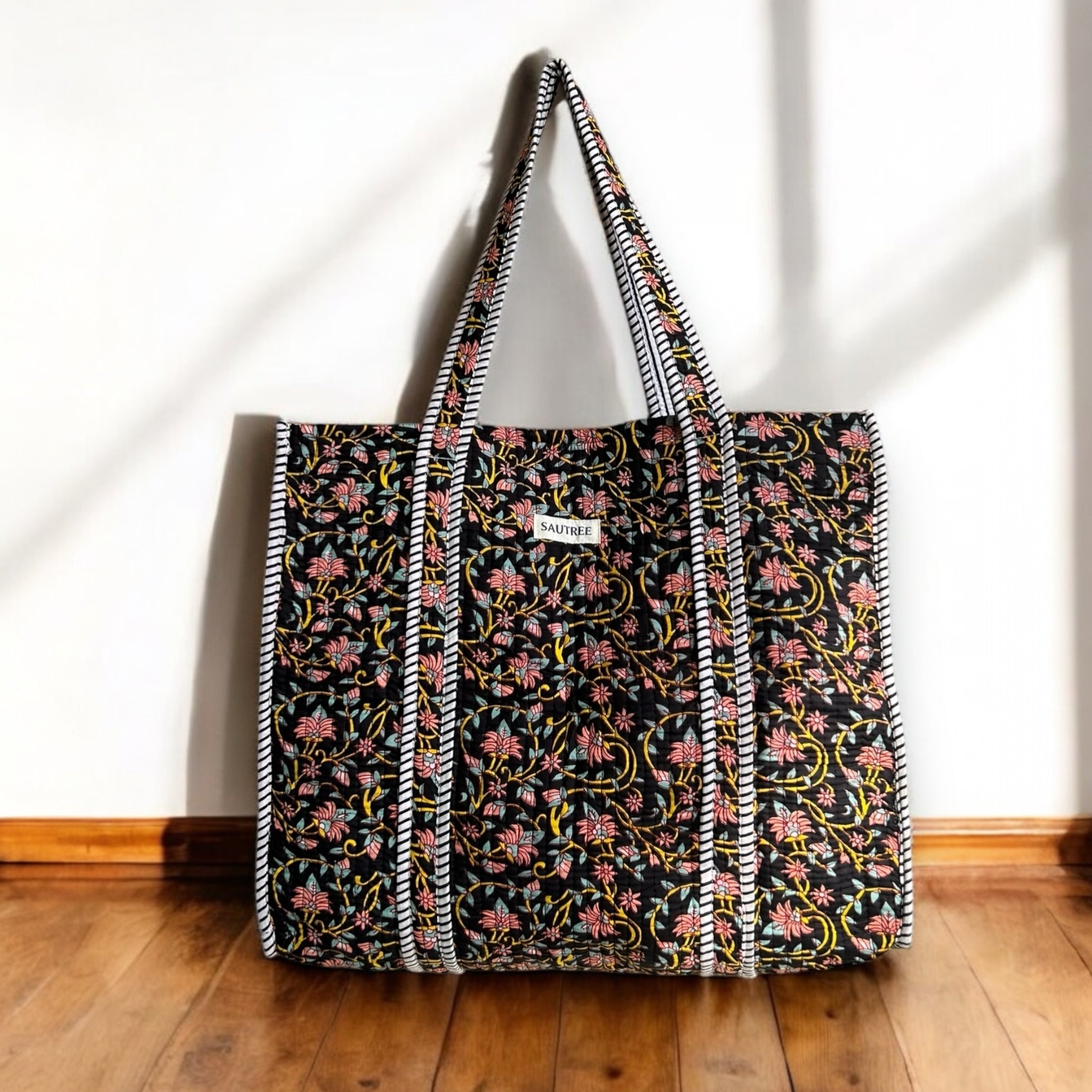 Amber Quilted Tote Bag