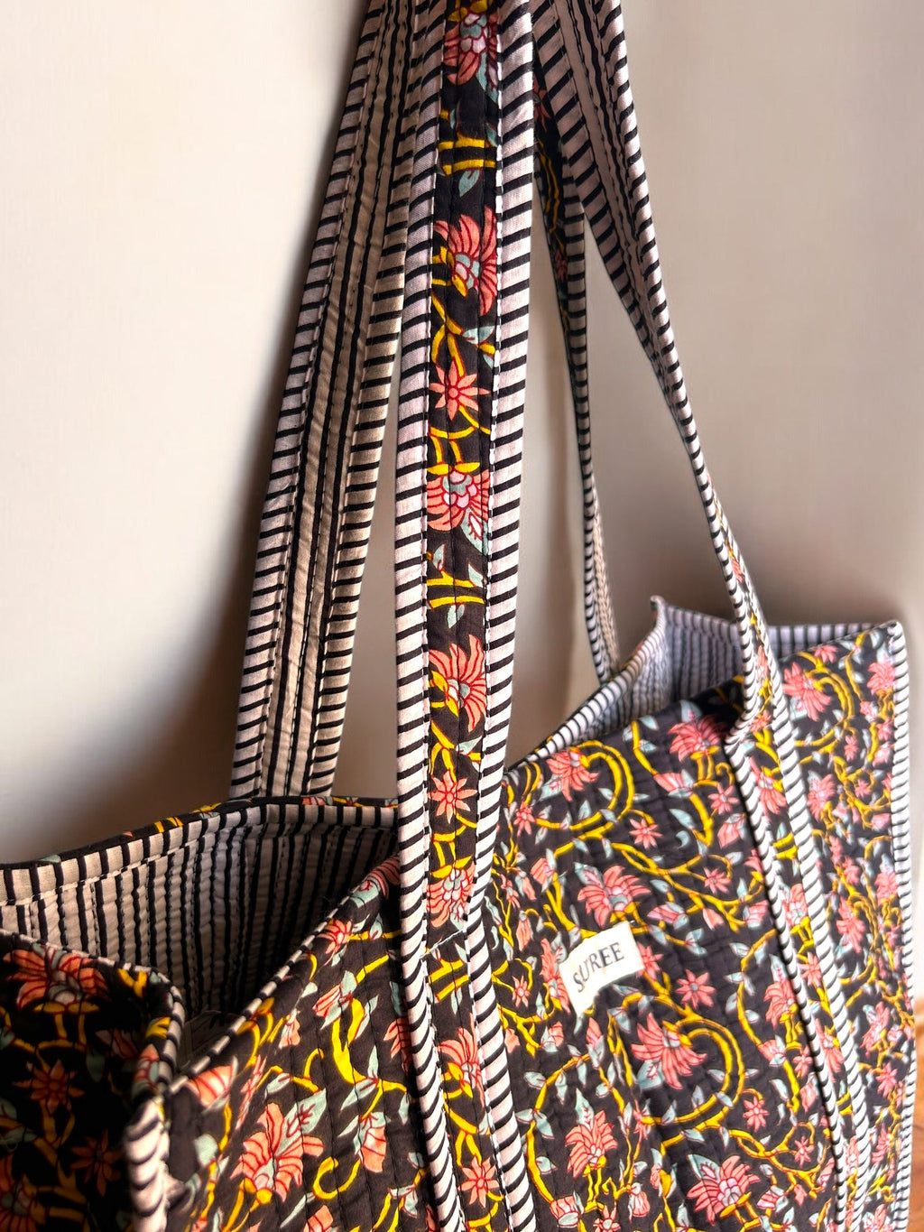 Amber Quilted Tote Bag