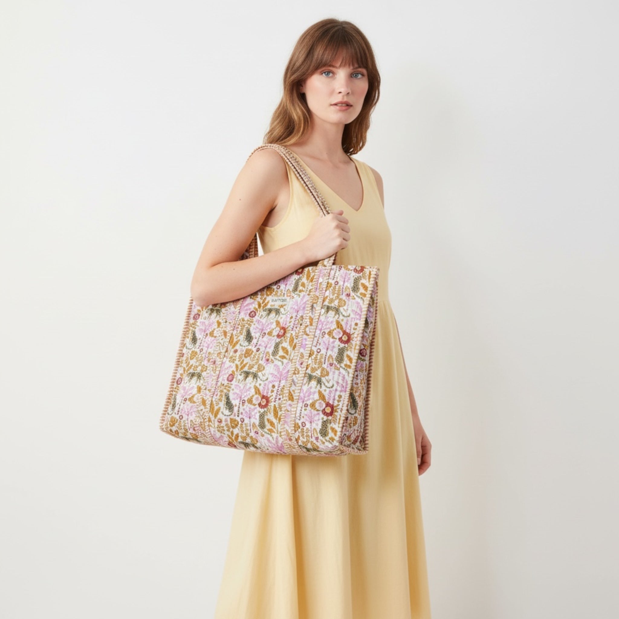 Jungle Escape Quilted Tote Bag